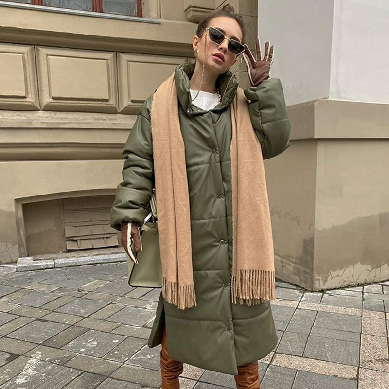 Autumn And Winter Mid-length Jacket Coat Cotton-padded Jacket